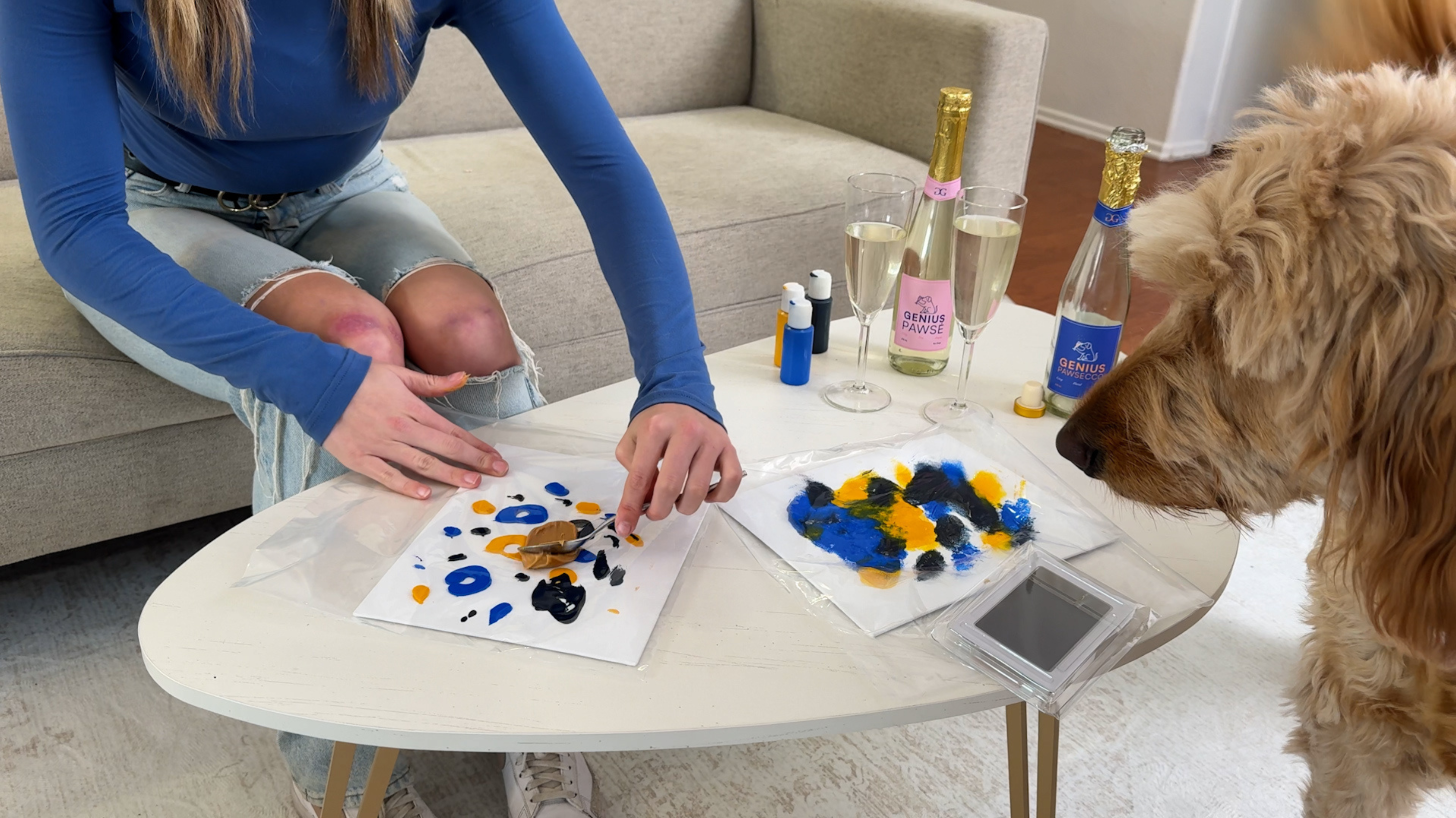 How to Host a Sip & Paint Night With Your Dog
